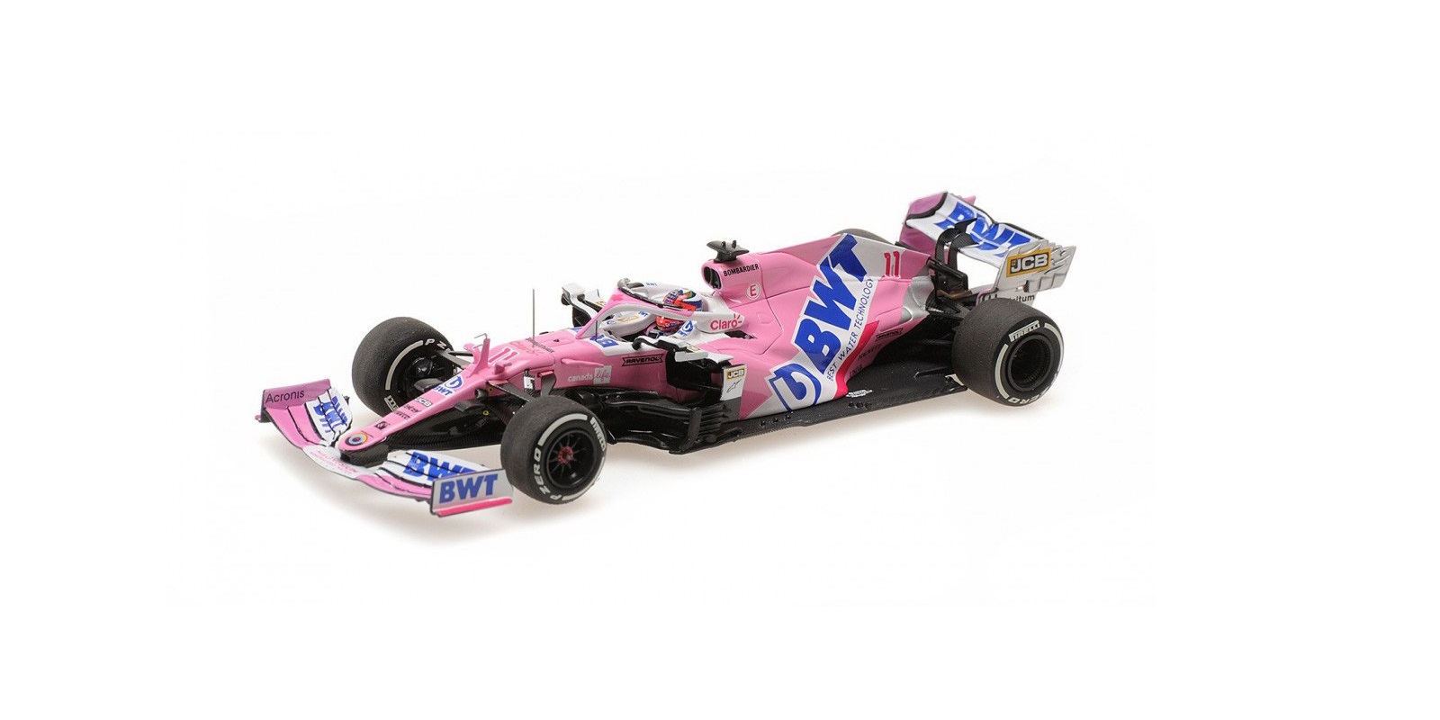 1/18 BWT RACING POINT F1 TEAM MERCEDES RP20 Nr.11 S.PEREZ WINNER SAKHIR GP  2020 (RESIN)